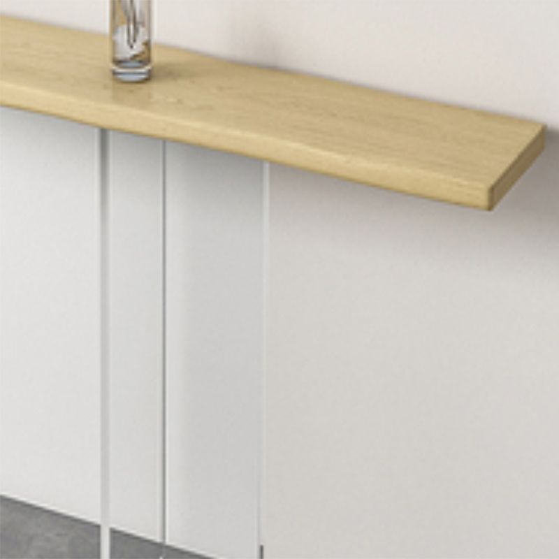 Contemporary Rectangle Sofa Console Table with Acrylic Bracket for Hall