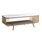 17.7" H Glam Rectangle Slate Coffee Table Iron 4 Legs Cocktail Table with Shelf Clearhalo 'Coffee & Accent Tables' 'Coffee Tables' 'coffee_tables' 'furn' 'furn_coffee_tables' 'Furniture' 'Living Room Furniture' 1200x1200_f01873c4-1b7b-453b-a61b-48144f74037a