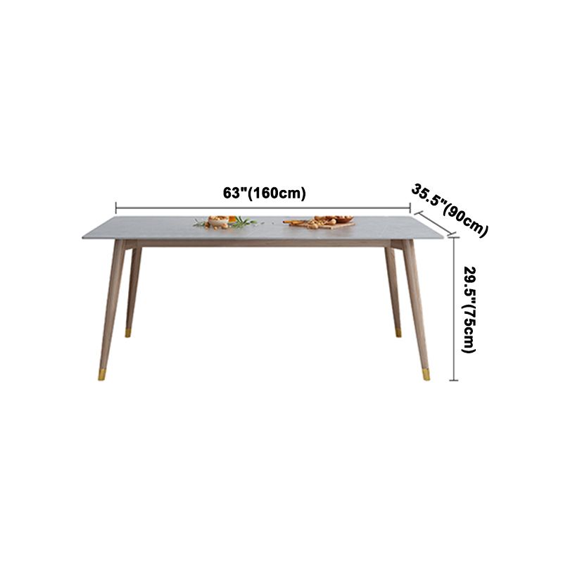 Rectangle Grey Tone Dining Table Sintered Stone Table Luxury Style with 4 Legs Clearhalo ' dining_table' 'Dining Tables & Seating' 'Dining Tables' 'furn' 'furn_dining_table' 'Furniture' 'furniture_dining_table' 'Kitchen & Dining Furniture' 'kitchen&dining_furn' 'kitchen' 'kitchen_dining_table' 1200x1200_f01967cf-a97e-4797-bc31-b2751a667f81