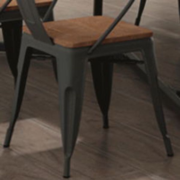 Juego de mesa de madera rectangular industrial 1/2/7 piezas de comedor para cocina