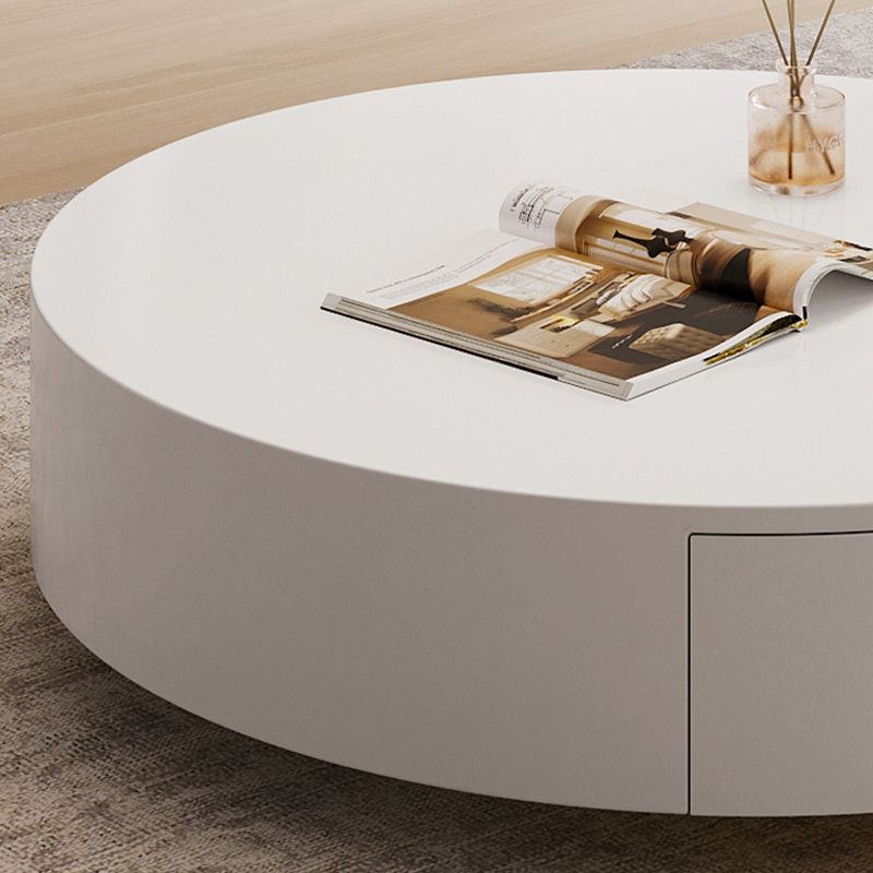 Contemporary Coffee Table White Solid Wood Coffee Cocktail Table Clearhalo 'Coffee & Accent Tables' 'Coffee Tables' 'coffee_tables' 'furn' 'furn_coffee_tables' 'Furniture' 'Living Room Furniture' 1200x1200_f01b03b9-9f8b-4a66-86da-9a73cde3ae0b