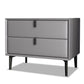 18.5" Tall 2 - Drawer Nightstand Modern Solid Wood Nightstand Clearhalo 'Bedroom Furniture' 'furn' 'furn_night_stand' 'Furniture' 'night_stand' 'Nightstands' 1200x1200_f01e62d3-3c46-48a5-a09e-d3d2e6ce7fb8