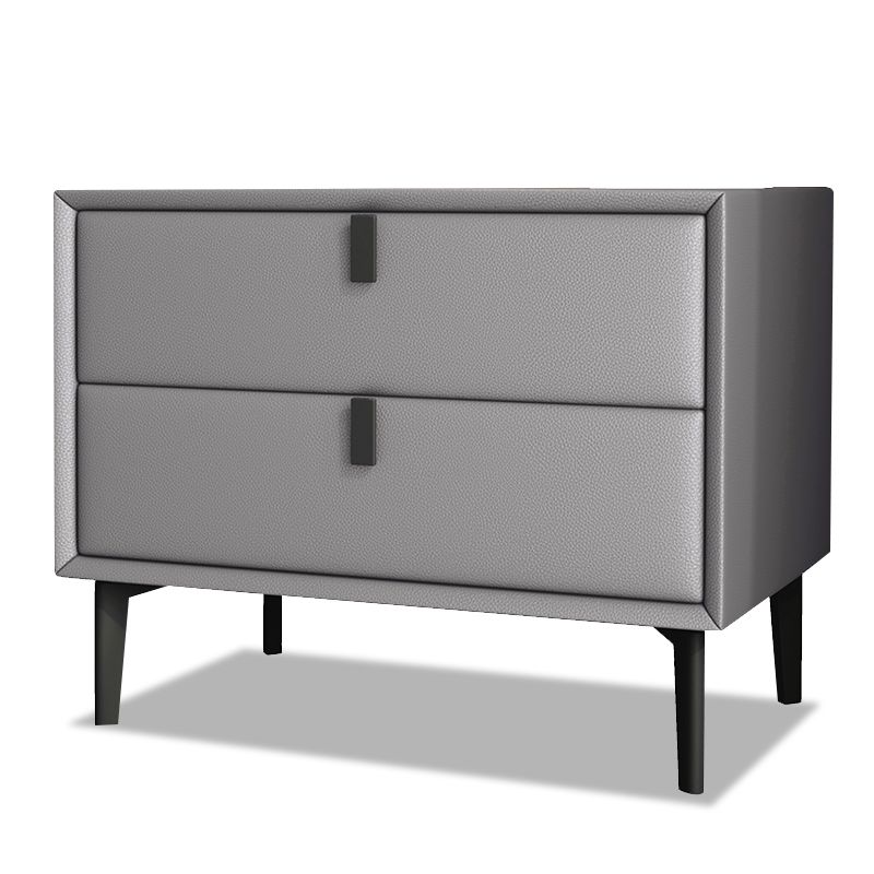 18.5" Tall 2 - Drawer Nightstand Modern Solid Wood Nightstand Clearhalo 'Bedroom Furniture' 'furn' 'furn_night_stand' 'Furniture' 'night_stand' 'Nightstands' 1200x1200_f01e62d3-3c46-48a5-a09e-d3d2e6ce7fb8