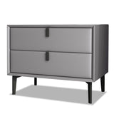 18.5" Tall 2 - Drawer Nightstand Modern Solid Wood Nightstand Clearhalo 'Bedroom Furniture' 'furn' 'furn_night_stand' 'Furniture' 'night_stand' 'Nightstands' 1200x1200_f01e62d3-3c46-48a5-a09e-d3d2e6ce7fb8