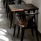 Industrial Dining Chairs Set 1/2/5 Pcs Metal Dining Table and Chairs