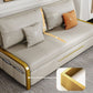 Faux leather Sleeper Sofa Creamy-white Sofa Bed with Upholstered, 31.49" Wide