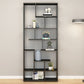9.84"W Bookshelf Black Open Back Modern Style Bookcase for Home Office Clearhalo 'Bookcases' 'furn' 'furn_bookcases' 'Furniture' 'furniture_bookcases' 'Office Furniture' 1200x1200_f0203859-f585-4403-8032-c8443cb1b6b8