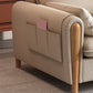 Scandinavian Beige Straight Arm Sofa/Sectional with Removable Cushions