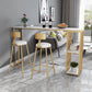 Artificial Marble Top Bar Table 42-inch Height Industrial Bistro Table for Restaurant Clearhalo 'Bar Furniture' 'Bar Tables' 'bar_tables' 'furn' 'furn_bar_tables' 'Furniture' 'furniture_bar_tables' 'Kitchen & Dining Furniture' 1200x1200_f02091cc-5e5c-4547-b275-7f16dc2650bf