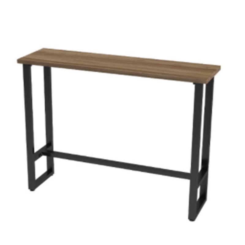 Juego de mesa de pub moderno de 1/2/4 piezas, mesa de mostrador de madera rectangular con taburetes