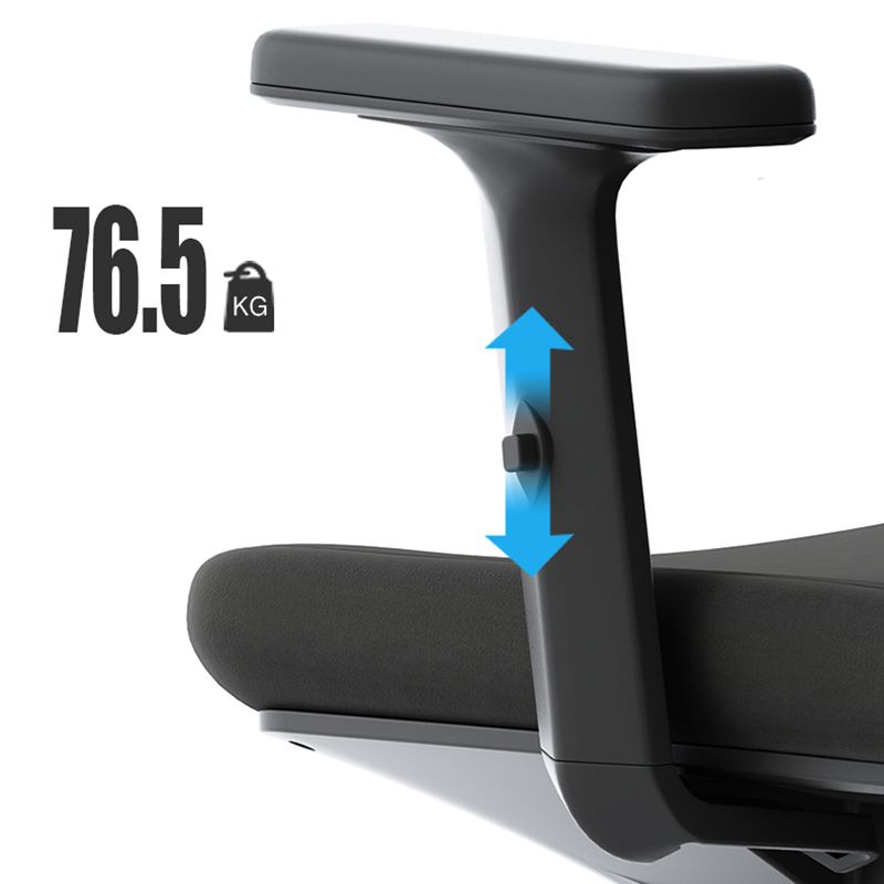 Silla de oficina contemporánea de 25 "W giratoria silla de escritorio de aire acondicionado transpirable