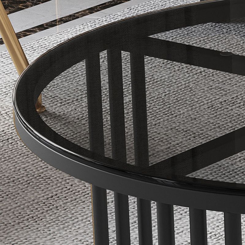 Modern Round End Table Living Room No Distressing Side Table with Drawers Clearhalo 'Coffee & Accent Tables' 'Coffee Tables' 'coffee_tables' 'furn' 'furn_coffee_tables' 'Furniture' 'Living Room Furniture' 1200x1200_f024b56c-9f9d-40e4-9f87-d2eb7777e0d8