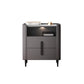 2-drawer Nightstand 21.65" Tall Charging Station Bedside Cabinet Clearhalo 'Bedroom Furniture' 'furn' 'furn_night_stand' 'Furniture' 'night_stand' 'Nightstands' 1200x1200_f026c49d-e924-4d17-989a-497bd68b0bbc