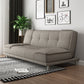 Linen and Faux Leather Sofa Couch Armless Biscuit Back Settee Couch Clearhalo 'furn' 'furn_sofas' 'Furniture' 'furniture_sofas' 'Living Room Furniture' 'Sofa' 'sofas' 1200x1200_f0295e3f-1db0-4194-9592-cc244eadd41a