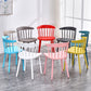 Contemporary Style Plastic Dining Armchair Windsor Back Side Chair for Home Clearhalo ' kitchen&dining_furn' 'Dining Chairs' 'Dining Tables & Seating' 'dining_chair' 'furn' 'furn_dining_chair' 'Furniture' 'furniture_dining_chair' 'Kitchen & Dining Furniture' 'kitchen' 1200x1200_f02b5700-c904-4016-ad8d-e326ca67dcad