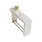 Glam Metal and Stone Bar Table Rectangle Counter Height Dining Table for Living Room Clearhalo 'Bar Furniture' 'Bar Tables' 'bar_tables' 'furn' 'furn_bar_tables' 'Furniture' 'Kitchen & Dining Furniture' 1200x1200_f02ba04c-5526-4b89-b3d4-e22a5a6f4e79