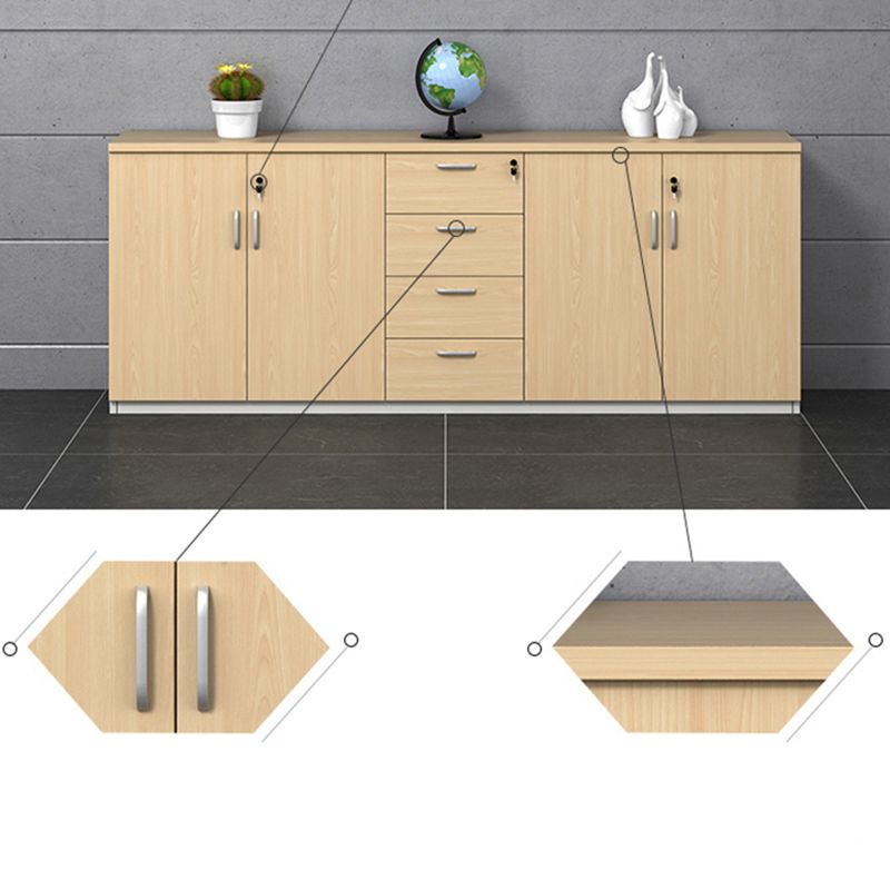 Contemporary File Cabinets Solid Wood Frame Key Lock Horizontal File Cabinet Office Clearhalo 'Filing Cabinets' 'filling_cabinets' 'furn' 'furn_filling_cabinets' 'Furniture' 'Office Furniture' 1200x1200_f02c1f5f-8bae-499f-a776-0ff23f091559