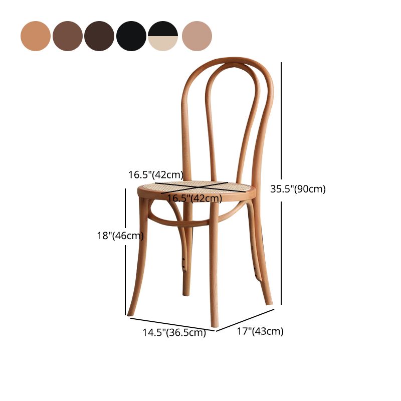 Scandinavian Style Windsor Back Side Chair for Home Wood Dining Chairs Clearhalo ' kitchen&dining_furn' 'Dining Chairs' 'Dining Tables & Seating' 'dining_chair' 'furn' 'furn_dining_chair' 'Furniture' 'furniture_dining_chair' 'Kitchen & Dining Furniture' 'kitchen' 1200x1200_f02e603b-5bc8-47fd-b774-d5cc65225837