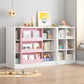Closed Wooden Bookshelf Modern Home Living Room Square Bookcase