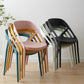 Scandinavian Plastic Stacked Side Chair Open Back Dining Side Chair for Home Use Clearhalo ' kitchen&dining_furn' 'Dining Chairs' 'Dining Tables & Seating' 'dining_chair' 'furn' 'furn_dining_chair' 'Furniture' 'furniture_dining_chair' 'Kitchen & Dining Furniture' 'kitchen' 1200x1200_f0317f5b-ca81-4b47-bc9b-d35d73a00d5d