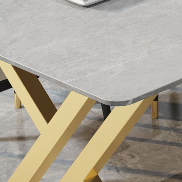 Industrial Rectangular Writing Desk Sintered Stone Office Desk with Metal Base Clearhalo 'furn' 'furn_office_desk' 'Furniture' 'Office Desks' 'Office Furniture' 'office_desk' 1200x1200_f032982c-1b18-4be1-b1d0-a2a6cd63b01e