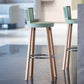 Contemporary Counter Bar Stool Plastic Armless Bar Stool with Wood Base Clearhalo 'Bar Furniture' 'Bar Stools' 'bar_stools' 'furn' 'furn_bar_stools' 'furniture_bar_stools' 'Kitchen & Dining Furniture' 'kitchen&dining_furn' 'kitchen' 'kitchen_furn' Furniture' 1200x1200_f0335628-86ef-4e19-9775-ed61e6111a73