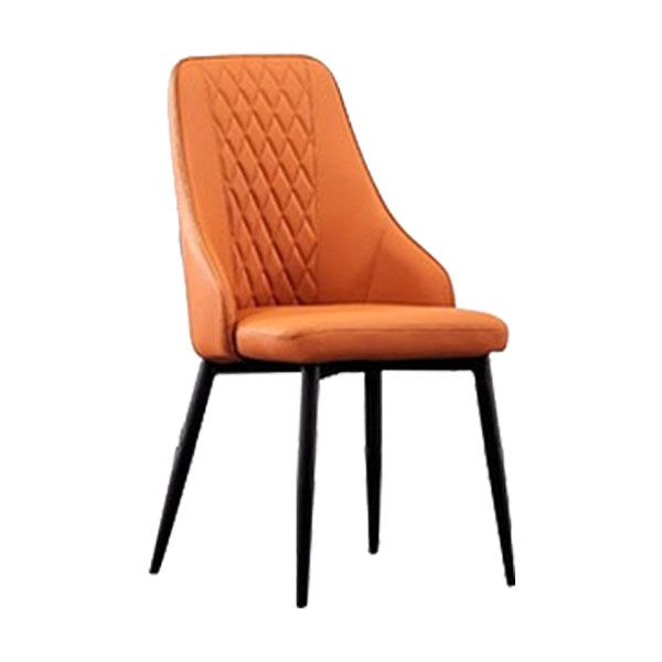 Sillas sin brazo de la silla Parsons moderna con patas de metal para la cocina