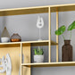 Contemporary Metal Bookshelf Etagere Open Shelf Bookcase with Shelves