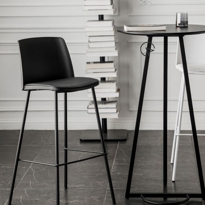 Contemporary Style Bar-stool Metal Counter Bar Stool for Home Clearhalo 'Bar Furniture' 'Bar Stools' 'bar_stools' 'Furniture' 'furniture_bar_stools' 'Kitchen & Dining Furniture' 1200x1200_f037b8dd-7981-4ba0-808c-aef90de213a4