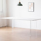 Sintered Stone Dining Table Modern Rectangle Dining Table with Acrylic Base Clearhalo ' dining_table' 'Dining Tables & Seating' 'Dining Tables' 'furn' 'furn_dining_table' 'Furniture' 'furniture_dining_table' 'Kitchen & Dining Furniture' 'kitchen&dining_furn' 'kitchen' 'kitchen_dining_table' 1200x1200_f0396265-a429-41ac-8c22-138c89521c42