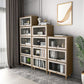 Glam Standard Bookcase Metal Frame Manufactured Wood Bookshelf with Glass Doors Clearhalo 'Bookcases' 'furn' 'furn_bookcases' 'Furniture' 'furniture_bookcases' 'Office Furniture' 1200x1200_f039a13d-ff19-41bd-93fb-b2b1cbd2ec22