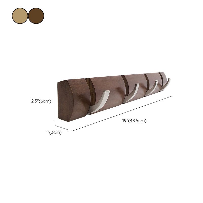 Mid Century Modern Hall Stand Wooden Wall Mounted Hall Stand Clearhalo 'Entry & Mudroom Furniture' 'furn' 'furn_hall_tree_coat_racks' 'Furniture' 'Hall Trees & Coat Racks' 'hall_tree_coat_racks' 1200x1200_f039a48d-94df-4e63-bd24-bcfd5f52ed7d