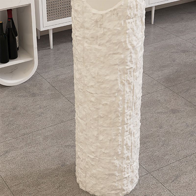 Tavolo da bar in pietra sinterizzato moderno bianco tavolo da bistrot specialistica con scaffali