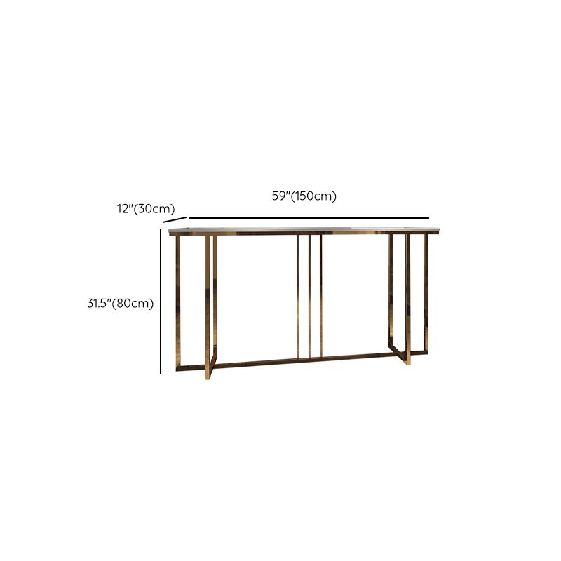 Tavolo console in marmo glam rettangolo di divani della console per hall