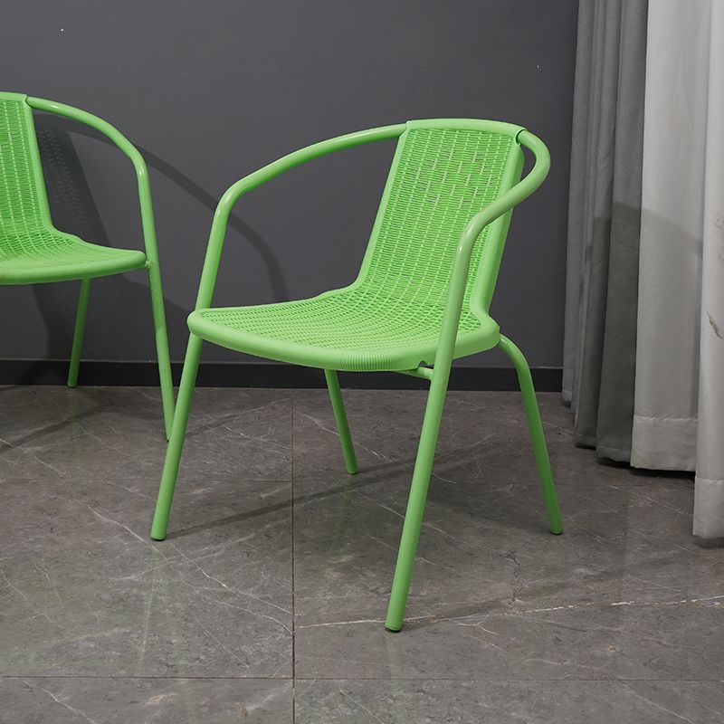 Eigentijdse stijl armstoel plastic dineren accentstoel voor eetkamer