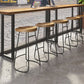 Industrial Style Bar Table Solid Wood Rectangle Bistro Bar Desk Clearhalo 'Bar Furniture' 'Bar Tables' 'bar_tables' 'furn' 'furn_bar_tables' 'Furniture' 'Kitchen & Dining Furniture' 1200x1200_f0443072-45aa-46cb-ae24-6a8b63e93d64