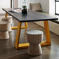 Contemporary Rectangle Dining Table Solid Wood Top Table with Sled Base Clearhalo ' dining_table' 'Dining Tables & Seating' 'Dining Tables' 'furn' 'furn_dining_table' 'Furniture' 'furniture_dining_table' 'Kitchen & Dining Furniture' 'kitchen&dining_furn' 'kitchen' 'kitchen_dining_table' 1200x1200_f044f309-5f2d-4c46-a2ba-1337539400c7