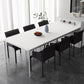 Modern Dinning Tabole with White Marble Rectangle Dining Table for Kitchen