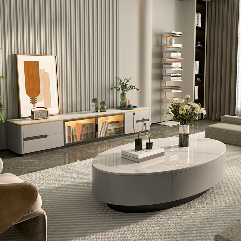 Glam Pedestal Coffee Cocktail Table Frame Slate Coffee Table for Home Clearhalo 'Coffee & Accent Tables' 'Coffee Tables' 'coffee_tables' 'furn' 'furn_coffee_tables' 'Furniture' 'Living Room Furniture' 1200x1200_f04678ee-4b0f-4a08-9413-73319c791e02