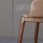 Contemporary Style Chair Wood Solid Back Dining Chair for Dining Room