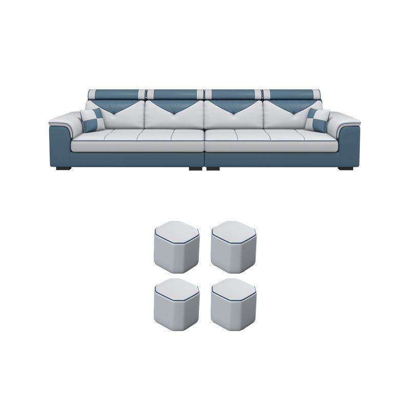 Contemporary Removable Cushions Sectionals 35.43"High Pillow Top Arm Sofa with Storage Clearhalo 'furn' 'furn_sectionals' 'Furniture' 'furniture_sectionals' 'kitchen' 'kitchen_sectionals' 'Living Room Furniture' 'Sectionals' 1200x1200_f04989f9-7b00-4991-b2fa-2b497555bb26