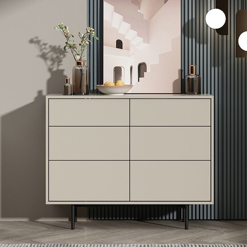 Modern Accent Chest with 6 Drawers and 4 Straight Black Legs Clearhalo 'Cabinets & Chests' 'cabinets_chests' 'furn' 'furn_cabinets_chests' 'Furniture' 'Living Room Furniture' 1200x1200_f049b77d-5531-4082-97d6-133d7658c449