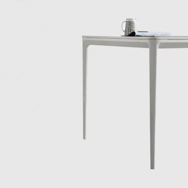 Contemporáneo 1/2/4/5/6/7 Piezas Muebles Sillas de comedor rectangulares de piedra colocadas en blanco