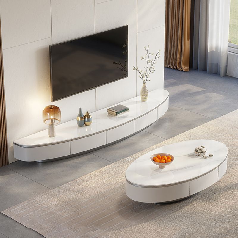 Modern TV Console Stone Media Console TV Stand with 3 Drawers Clearhalo 'furn' 'furn_tv_stands_entertainment_centers' 'Furniture' 'Living Room Furniture' 'TV Stands & Entertainment Centers' 'TV Stands & Media Storage Furniture' 'tv_stands_entertainment_centers' 1200x1200_f04c7388-0c83-4d63-9d8c-96ac8c678fe8