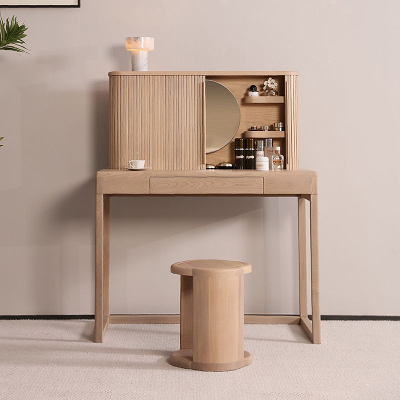 Tavolo da scrivania per vanità tradizionale per la camera da letto tavolo da toeletta in legno massiccio