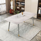 Rectangle Stone Dining Table Traditional Luxury Wood Tripod Base Dining Table Clearhalo 'Dining Tables & Seating' 'Dining Tables' 'dining_table' 'furn' 'furn_dining_table' 'Furniture' 'furniture_dining_table' 'Kitchen & Dining Furniture' 'kitchen' 'kitchen_dining_table' 1200x1200_f05537b7-f1b5-40f3-9d9f-e309dce36810