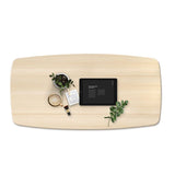 Modern 4 Legs Cocktail Table Rectangular Coffee Table - White/Wood Clearhalo 'Coffee & Accent Tables' 'Coffee Tables' 'coffee_tables' 'furn' 'furn_coffee_tables' 'Furniture' 'furniture_coffee_tables' 'Living Room Furniture' 1200x1200_f0576019-88fb-4387-933d-daa491241e22