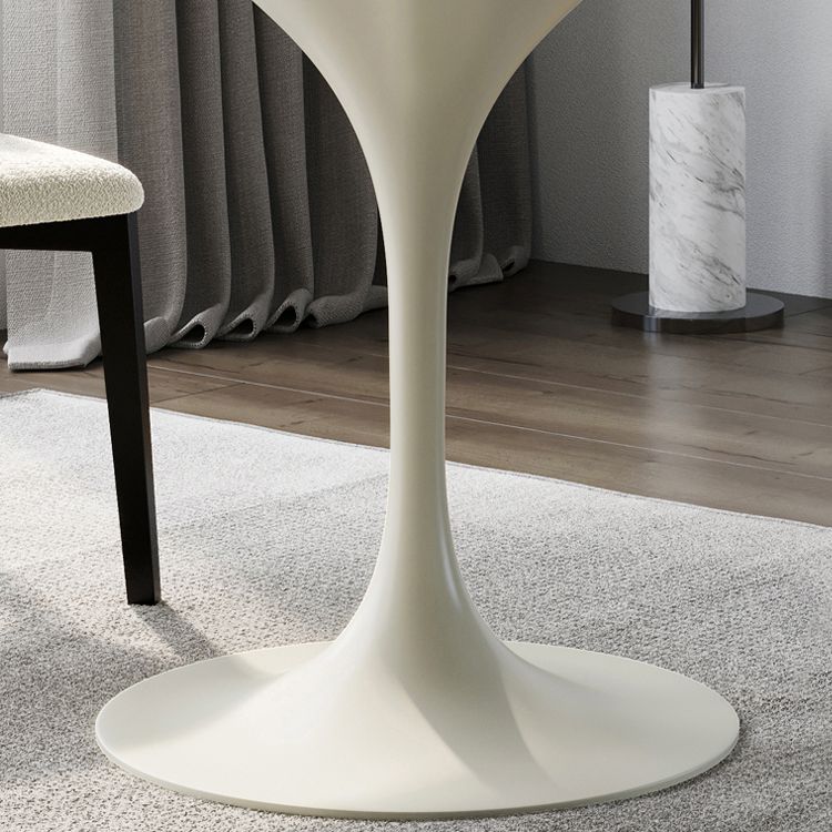 Round Dining Table Tulip Base Dining Table in White for Dining Room Clearhalo 'Dining Tables & Seating' 'Dining Tables' 'dining_table' 'furn' 'furn_dining_table' 'Furniture' 'Kitchen & Dining Furniture' 1200x1200_f057b26e-cb85-420b-9d3c-47f409f35282