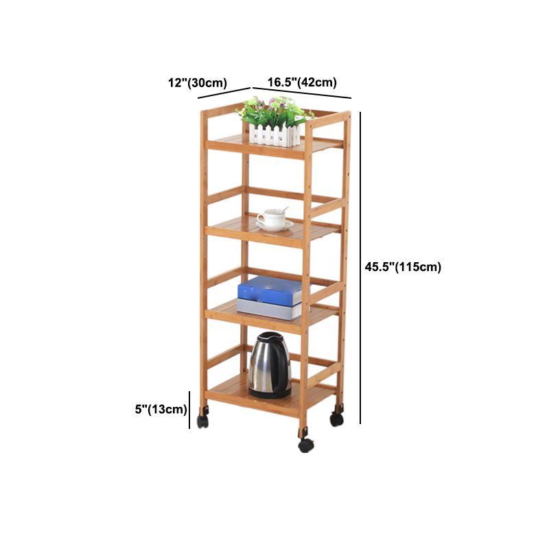 Bruine kleur moderne stijl boekenplank bamboe boekenkast voor studieruimte