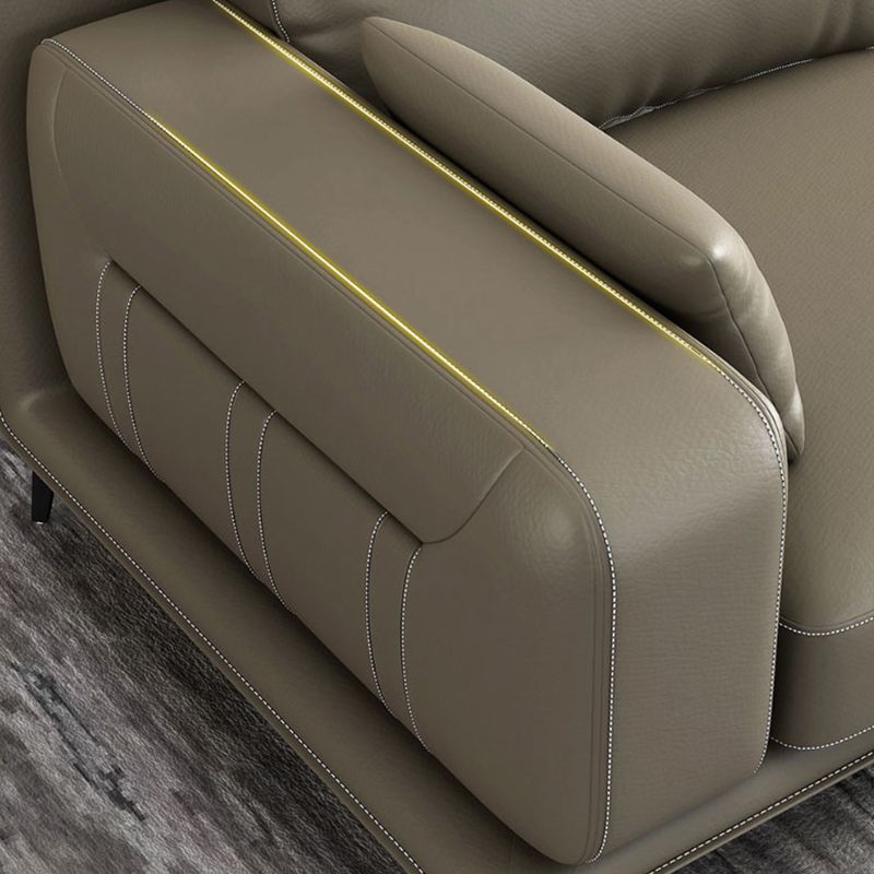 almohadas nórdicas Sala de estar empotrada Asiento de cuero falso estacionario